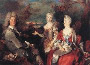 Nicolas de Largilliere Portrait de famille oil on canvas